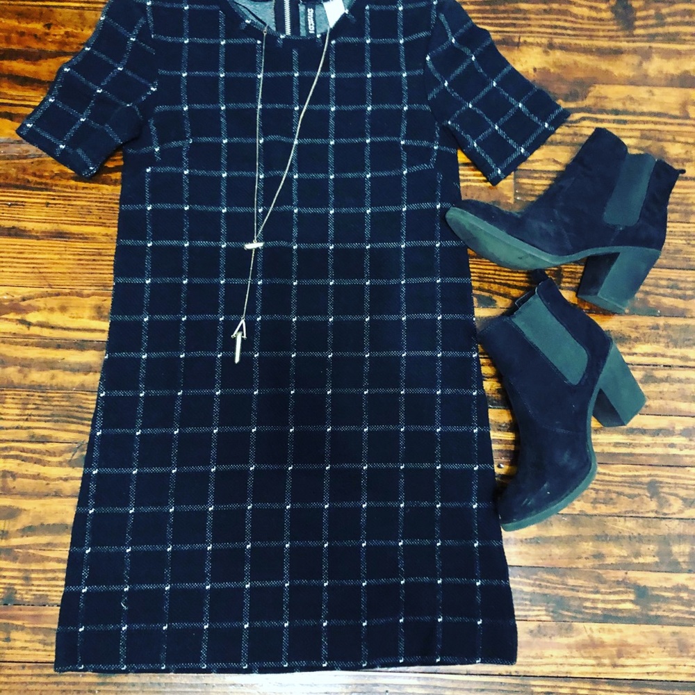 Black sweater dress